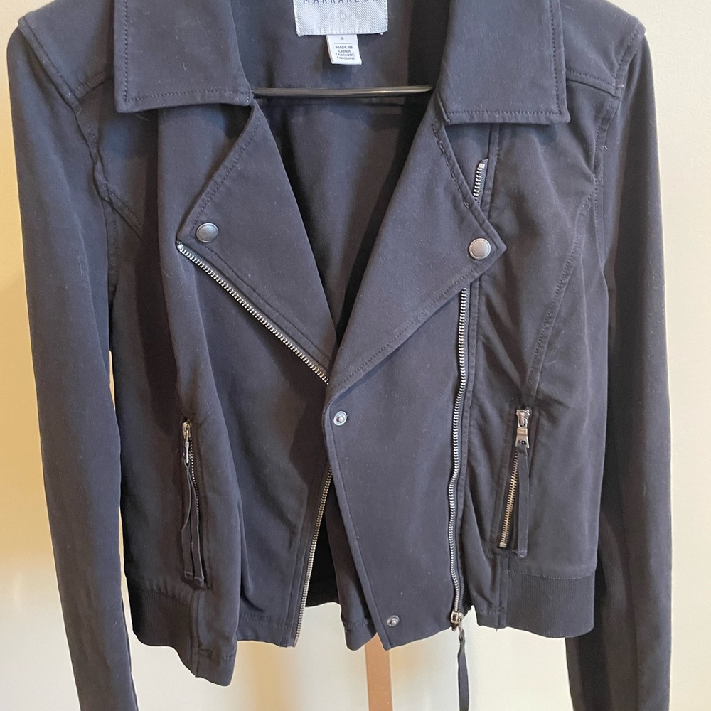 Women's Black Moto Jacket